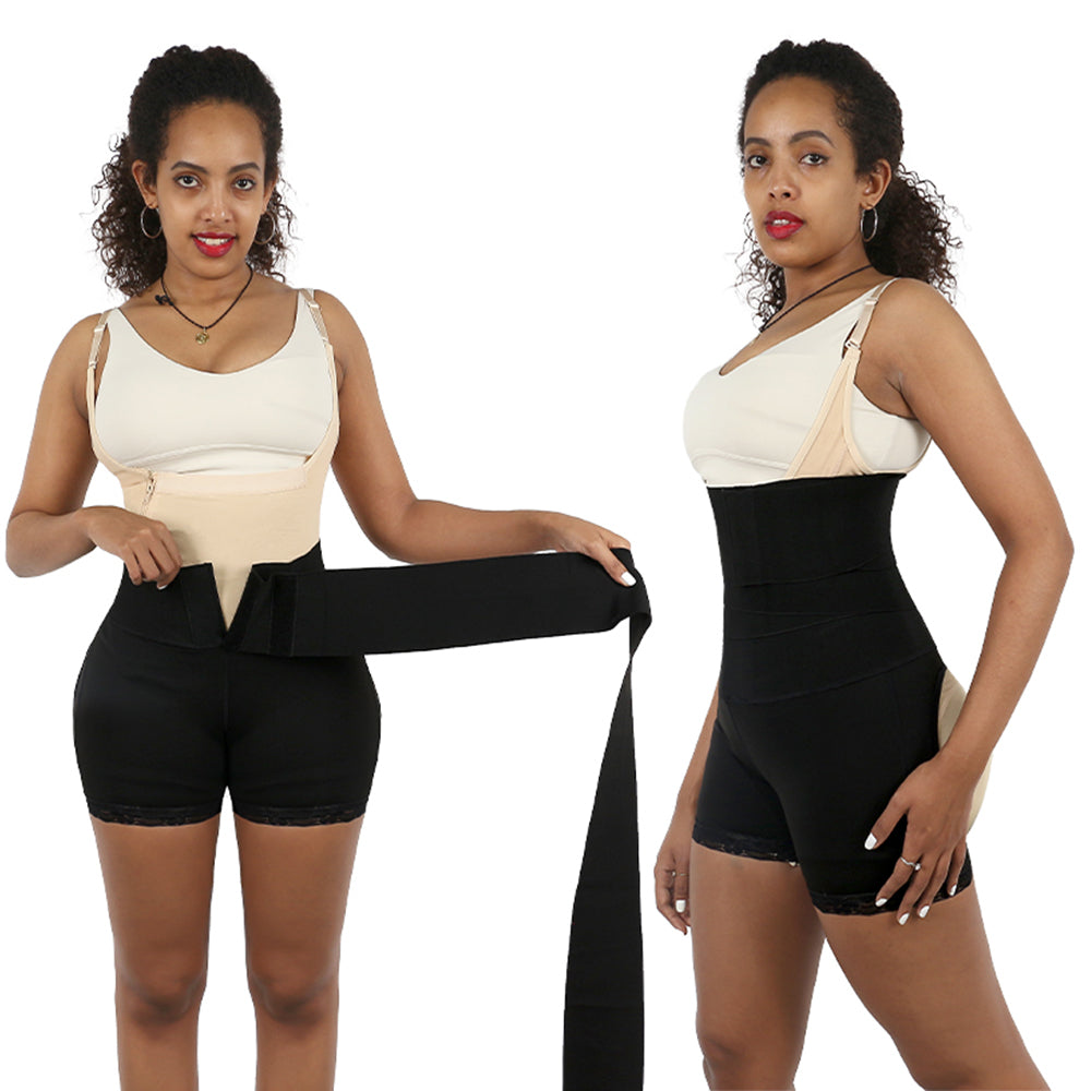 Abdomi Waist Trainer Tummy Wrap Panty Shaper Post Partum With Butt Lifter