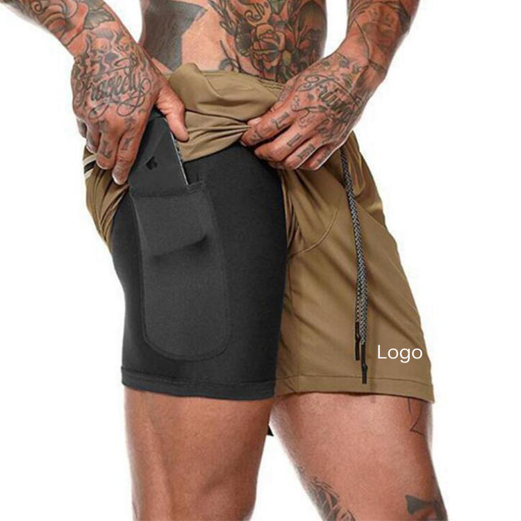 Men Fitness Exercise Clothing Workout Shorts