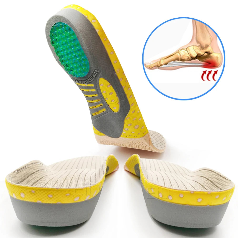 EiD PVC Orthopedic Insoles Orthotics Flat Foot Health Sole Pad, men/women