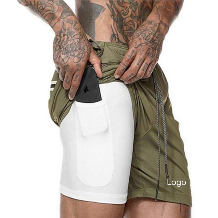 Men Fitness Exercise Clothing Workout Shorts