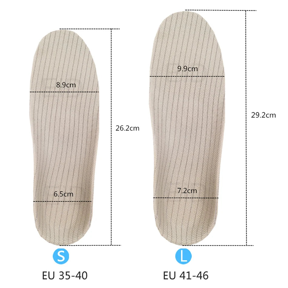 EiD PVC Orthopedic Insoles Orthotics Flat Foot Health Sole Pad, men/women